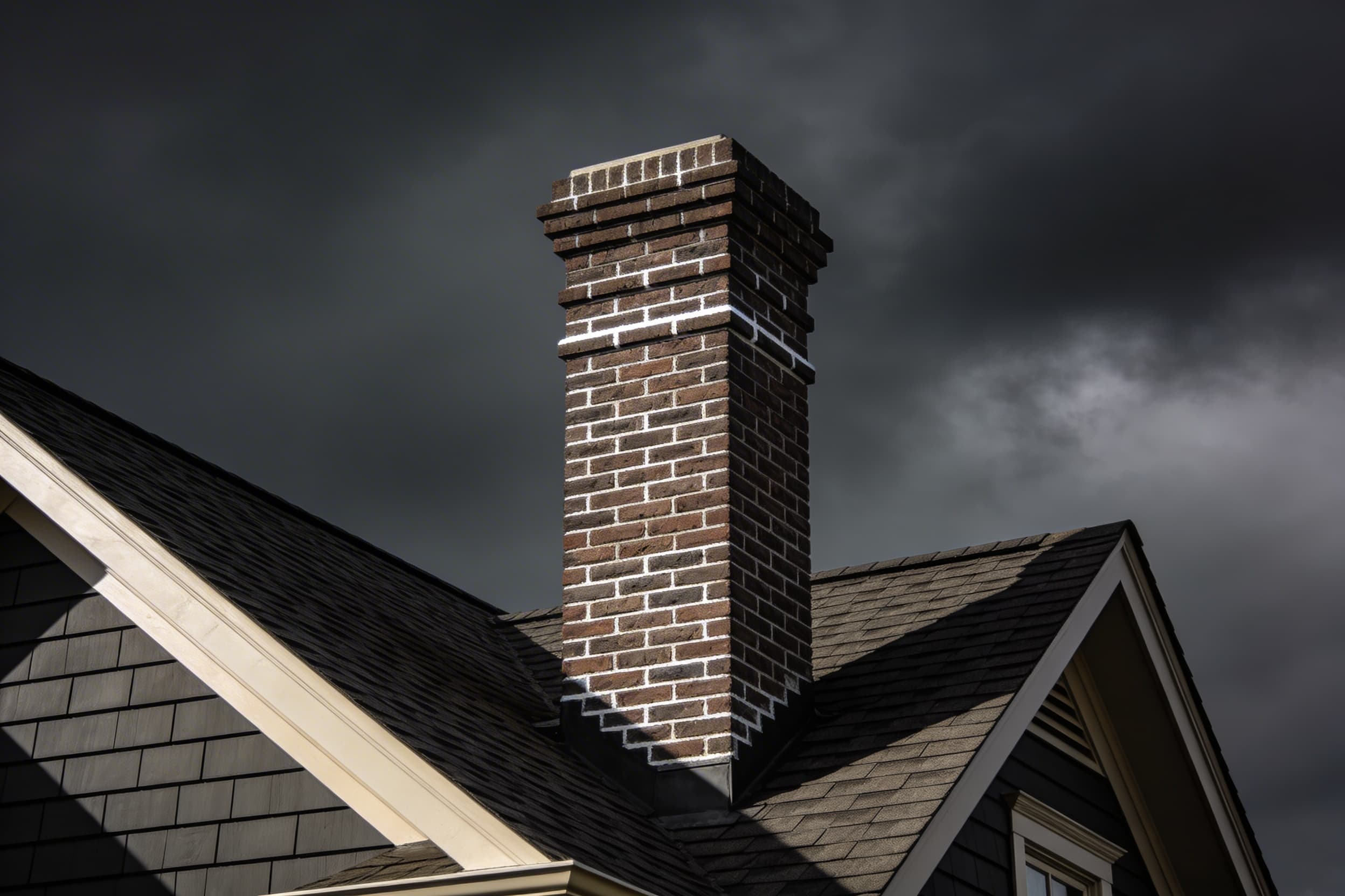 Chimney repair and rebuild detail